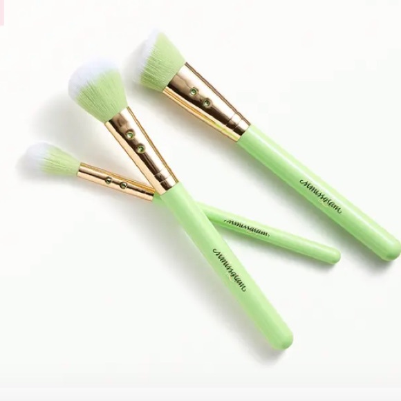 SL Miss Glam Green Makeup Brush Set Trio BNIP - Picture 4 of 12